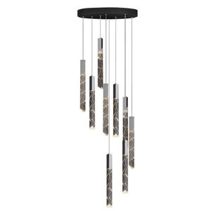 Pendant Lamps Modern Loft LED Chandelier K9 Crystal Chrome Duplex Stair Living Room El Hanging Light Luxury Lamp