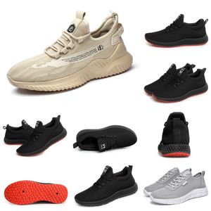 6UME Scarpe da corsa comode da uomo casual traspirante solido Nero grigio scuro Beige donna Accessori di buona qualità Sport estate Moda scarpa da passeggio 13