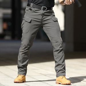 Stilleri Rahat Pantolon Erkekler Giyim İlkbahar Sonbahar Katı Renk Cepler Düz Moda Askeri Stil Uzun Pantolon Rahat Kargo Pantolon Erkekler