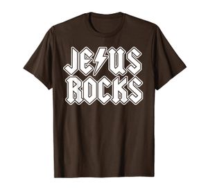 Иисус скалы забавные христианские рокерские футболки