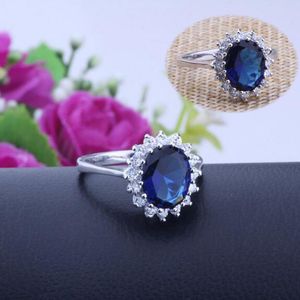 Smycken Växt Smycken Ringar Anillos Ny Ankomst British Royal Princess Kate Engagement Ring Diana Prince William