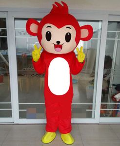 Festivalklänning Gullig Monkey Mascot Kostymer Carnival Hallowen Gåvor Unisex Vuxna Fancy Party Games Outfit Holiday Celebration Cartoon Character Outfits