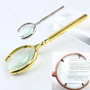 10X 60mm 1110 Microscope Metal Russian Crescent-shaped Magnifier Glasses Lens Antique Gift Magnifying Glass Loupe tool