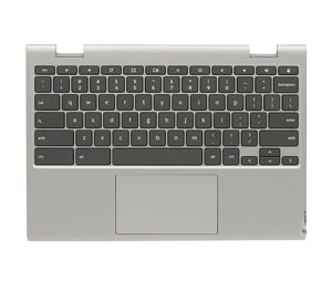 Apoio para as mãos do novo teclado original com carcaça do trackpad para Lenovo Chromebook C340-11 Montagem da caixa superior P/N 5CB0U43369