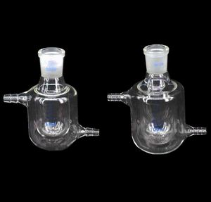 LAB -leveranser kapacitet 25 ml 50 ml 100 ml Borosilikatglas 24/29 Joint Javeled 2 Layer Flask Reactor Bottle Kit Tool Laboratory