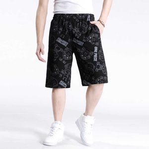 Męskie lato duże szorty sportswear krótkie spodnie męskie luźne dorywczo męskiej elastycznej talii 7xl 210714