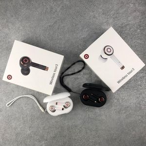 2021 Mobiltelefon hörlurar God kvalitet Tour 3 Hörlurar Trådlösa Bluetooth-hörlurar SOPRT Earbuds In-Ear Headset Handfree Portable med Retail Package