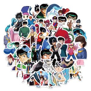 50 sztuk Mały Plakat Graffiti Deskorolka Naklejki Yu Hakusho Anime Do Samochodu Laptop Lodówka Kask Pad Rower Rowerowy Motocykl PS4 Książka Gitara PVC Naklejka