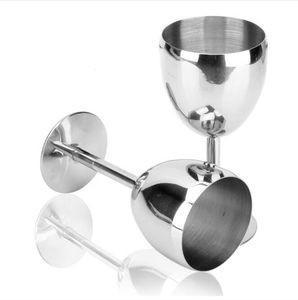 2021 Stainless Steel Red Wine Cup Bar Party Anti-broken Advanced Metal Glass Goblet Standing Cup Juice Beer Drink Drinking ware