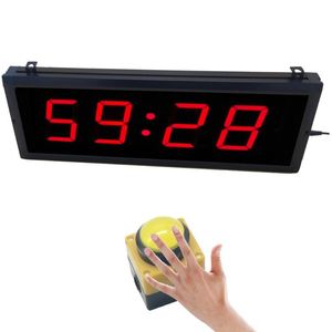 Wandklokken BTBSign cijfers LED Countdown Timer met grote bedraad schakelaar tellen binnen enkele minuten seconden af voor sportrace timing