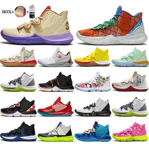 with box 2021 Mens Kyrie Shoes TV PE Basketball shoe 5 For 20th Anniversary Sponge x Irving 5s Pineapple House Patrick Mr.Krebs Sandy Cheeks Womens Sports Sneakers 88