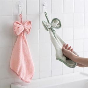 Handduk 1pc Bows Hand Stripe Snabbtork Hem Dagligen Använda Hälsa Hudvård Miljöskydd Spa Kök Toalett