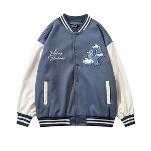 Trend Męskie Kurtki Oryginalny College Style Para Niche Baseball Mundury Tide Marka List Miłość Ręcznik Hafty Coats Hip Hop