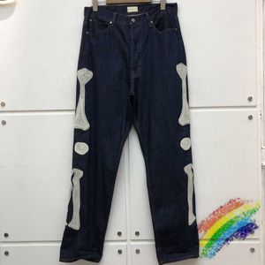 Chegou Novo Bone Bordado KAPITAL Jeans Masculino Feminino Calça Jeans de Alta Qualidade KAPITAL Cargo X0628