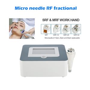 Fractional RF Microneedle Face Care Gold Micro Needle Skin Rollar Acne Ärr Stretch Mark Removal Behandling Professionella Skönhetssalongmaskiner