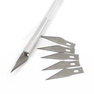 Deslizamento antiderrapante lâminas de cortador gravando facas de artesanato de metal lâminas de faca de escalão reparar ferramentas manuais para o laptop do telefone móvel DAS321