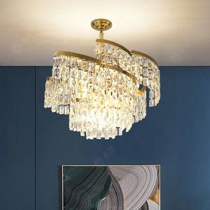 Candeleiro de cristal moderno LED LUZ AMERICAN LUGULY CHANDELIERS LUZES DE FICÇÃO LIVRO DE DINAÇÃO LUBLE DE SANGO DIA50CM 60CM 80CM 100CM