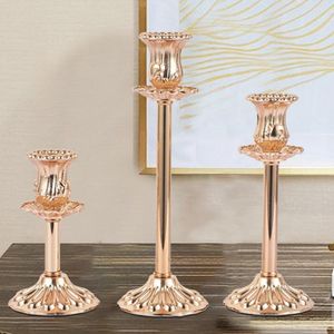 Ljushållare European Style Silver Candlestick för Taper Candles Retro Holder Passar 3/4 tum Tjock E9m2