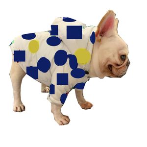 トレンディなペットコートのジャケットの服プリントペットジャケット犬のアパレルスウェットシャツブルドッグコルギテディ犬のコート