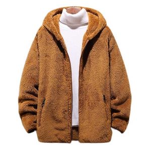 6XL 7XL 8XL Artı Boyutu Erkek Polar Ceket Yüksek Kalite Sonbahar Ve Kış Termal Sıcak Kapüşonlu Coat Bombacı Ceketler Erkekler Giyim 211126