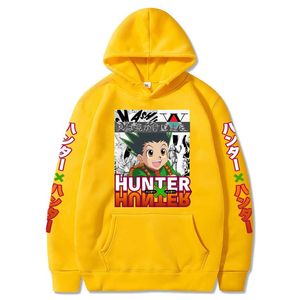 Hunter X Hunter Hoodie Winter Bluzy Kurapika Gon FreeCss Manga Bawełniane Bluzy Pulowers Topy Mężczyźni Ubrania Y0803 Y0804