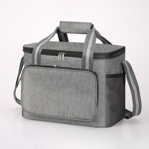 Tragbare Thermo-Lunch-Tasche für Damen und Herren, Oxford-Tuch, Lebensmittel-Picknick-Kühlboxen, isolierter Tragebehälter