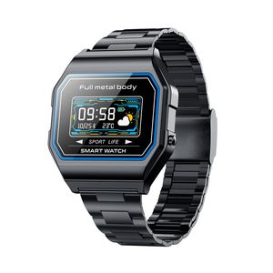 KW18 Men Smart Watch Ip67 Orologio impermeabile Frequenza cardiaca Pressione sanguigna Ossigeno GPS 18 Modalità sport SmartWatch per Android IOS