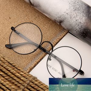 Unisex Women Men Retro Round Metal Frame Clear Lens Glasses UV 400 silver gold anti-radiation Nerd Spectacles Eyeglass