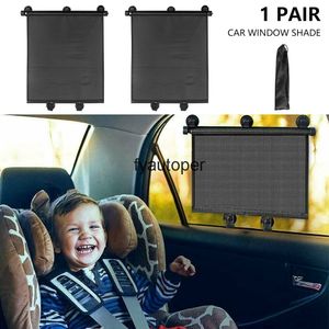 Hållbar bil Sun Shade Side Window Cover Automatisk Roller Teleskopisk Retractable Block Automotive Isolation Shade