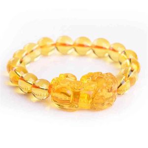 Cheap Hot Selling Lucky Pi Xiu Bracelet for Unisex in 2021 Citrine Beads Bracelets in Stock