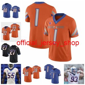 NCAA Boise State Broncos Jerseys Kellen Moore Jersey Doug Martin Jay Ajayi Leighton Vander Esch College Football Jerseys Custom Stitched