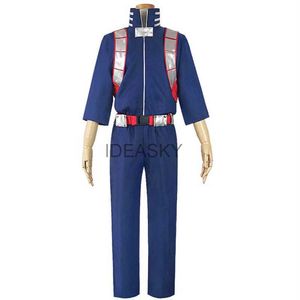 Hot Anime My Hero Academia Boku No Todoroki Shoto Mädchen Frauen Cosplay Kostüm Top Hosen Gürtel Halloween Perücke Schuhe Y0913