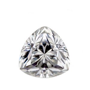 LOTUSMAPLE 0.1CT - 5CT trillion cut loose moissanite stone real color D clarity FL pass diamond test high quality handmade each one ≥0.5CT including a GRA paper work