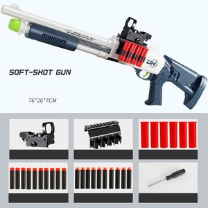 XM1014 Shell Ejection Throwing Toy Gun Manual Rifle Child Soft Bullet Gun Toy Plastic Blaster Armas For Boys Outdoor