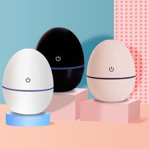 Umidificatore a forma di uovo Diffusore ultrasonico portatile per olio essenziale USB 200ml per casa, auto, ufficio, crema bianca nera