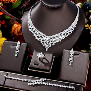 Earrings & Necklace GODKI Famous Luxury Africa Dubai 4PCS Lady Women Jewelry Sets For Wedding Party Zircon Bridal