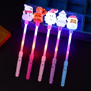 Jul Glow Stick Snowman Glitter Sticks | Gammal man huvud magisk fe barns leksaksaktivitet levererar barn gåva