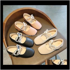 Meninas princesa solteira para menina crianças casual moda pérola pu sandálias gn0qe flat stvjr