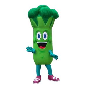 Green Vegetable Broccoli Mascot Costumes Halloween Fancy Party Dress Cartoon Character Carnival Xmas Easter Advertising Birthday Party Costume Outfit