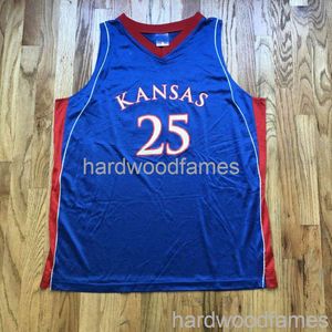 Szyte Vintage Kansas Ku Jay Brandon Rush Blue Koszykówka Jersey Niestandardowe Mężczyźni Kobiety Młodzież Koszykówka Koszulka XS-5XL 6XL