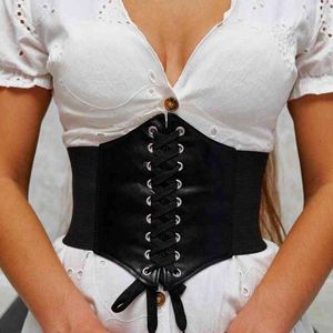 Corsetto da donna Cintura larga in pelle PU Cintura dimagrante per donna Cintura elastica in vita Cinto Sobretudo Feminin Ceinture Femme Fajas G220301