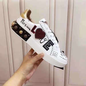 top new arrival Casual Shoes White Black Red Fashion Mens Women Leather Breathable Shoes Open Low sports Sneakers hchffjj003