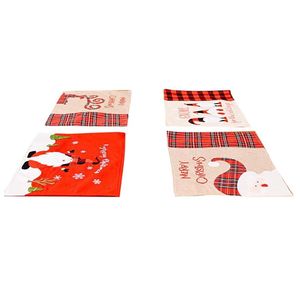 Wholesale christmas table decorations resale online - Mats Pads Christmas Table Decorations Placemat Merry For Home Year Navidad Xmas Natale Kerst Noel