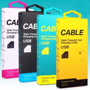 300 шт. Белый черный мобильный телефон Micro USB кабельная бумага упаковка коробка розничная коробка для розничной упаковки для 1 м 1.5 м быстро заряда