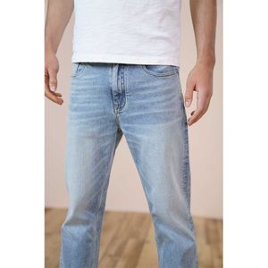 SIWMOOD Primavera Estate Jeans lavati al laser ambientale uomo slim fit pantaloni classici in denim jeans di alta qualità SJ170768 210716