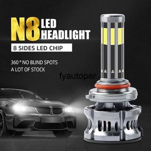 NISKATA - BULB LED AUTOMOBILE LED, 200W, H4, 8 lati, 360 gradi, Alta potenza, H1, LED, H7, H8, H99005906, Auto H11