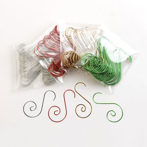 Multifunction 20pcs/pacote de christmas ganchos de rack mini fio de metal multi-fins Wire em forma de natal decoração de árvore de árvore de árvore hanish home decoração de decoração de festa hy0137