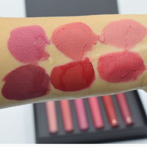 Batom conjunto kit labelo gloss 6 pcs lipgloss fosco lipgloss longa duração à prova d 'água de veludo pigmentado conjuntos de presente de maquiagem para meninas e mulheres