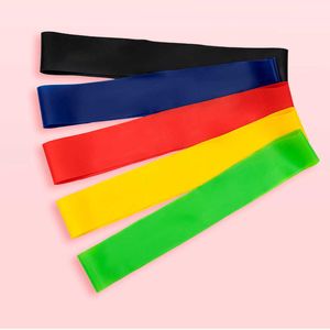 5Pcs Training Rubber Loops Bands Ring Shape Latex Resistance Bands Yoga Gym Strength Elastic Fitness Buttocks Squat H1026