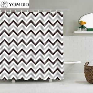 6 Color Available Polyester Fabric Shower Curtains Home Decor Multi-size Shower Curtains Waterproof Shower Curtains for Bathroom 211116